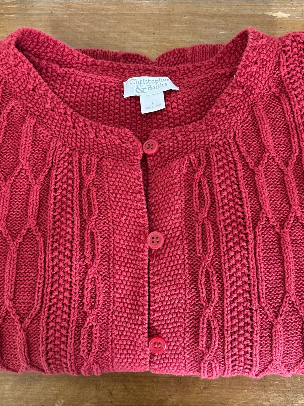 🍂Fall Knit Button-Up Orange Cardigan